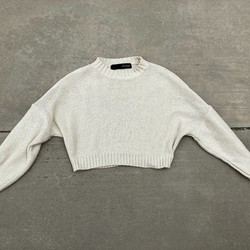 Tailor Made Cream Knitted Jumper